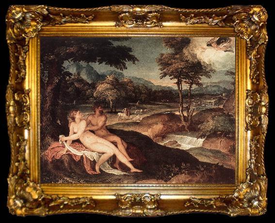 framed  SUSTRIS, Lambert Landscape with Jupiter and Io wt, ta009-2